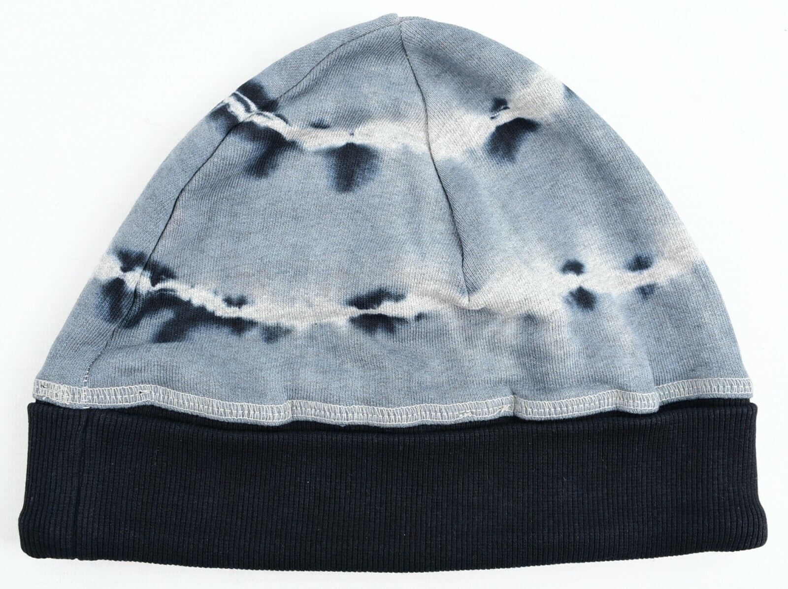 DIESEL Men's Beanie Hat, Grey Tie Dye Design, 100% Cotton, One Size