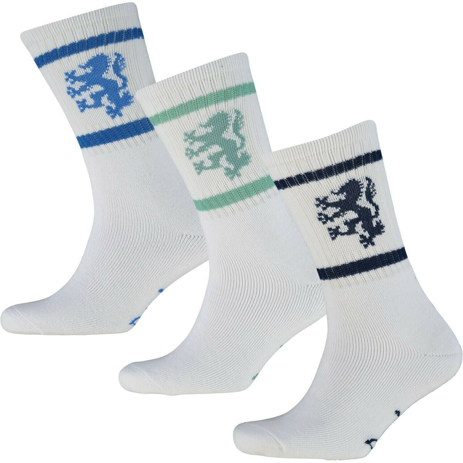 PRINGLE Men's 3-pk Cotton Rich Cushioned Sports Socks White size UK 7-11