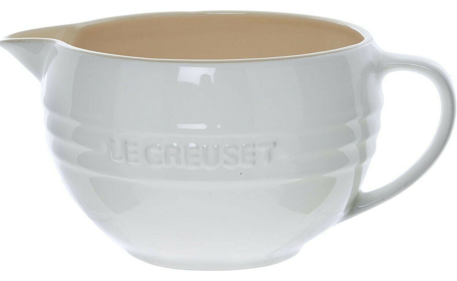 LE CREUSET Stoneware: 2l Mixing Jug, White    RRP £35