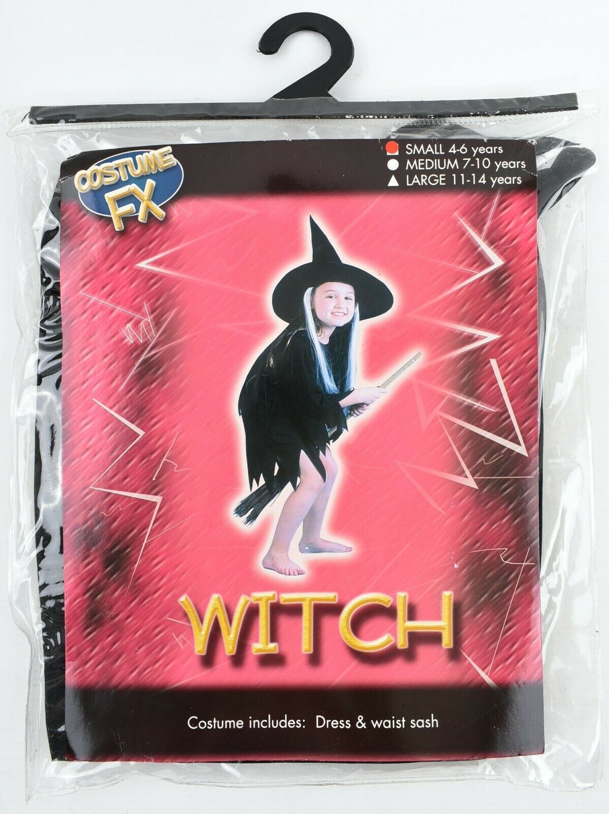 HALSALL Girls' Kids' Halloween Costume WITCH, sie 4-6 years