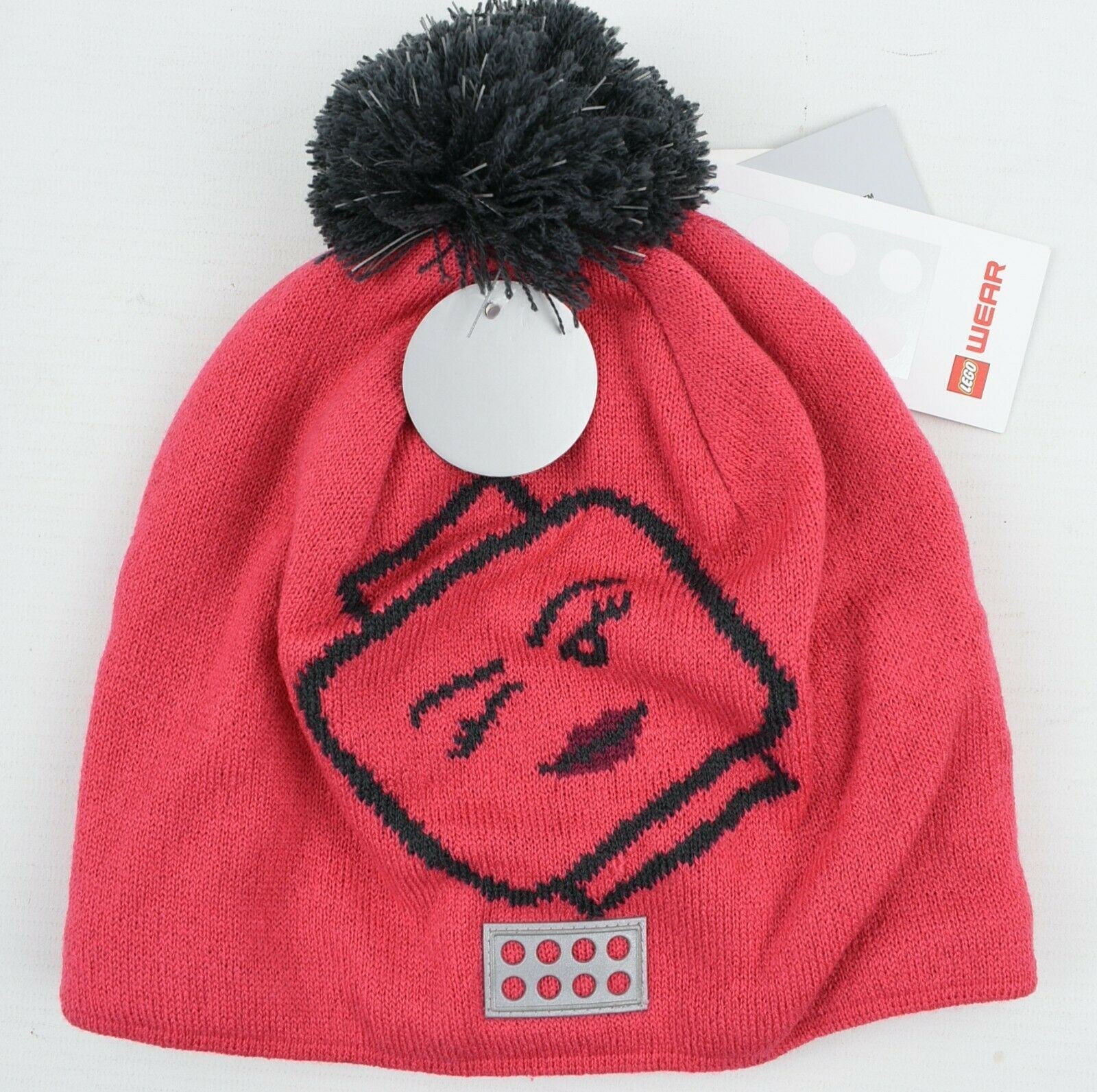 LEGOWEAR - AGATA Girls' Kids' Pom Pom Beanie Hat, Pink size 8-11 years