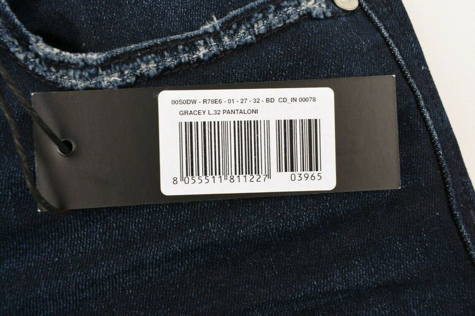 DIESEL Women's GRACEY Super Slim-Skinny Low Waist Jeans, size W27 L32