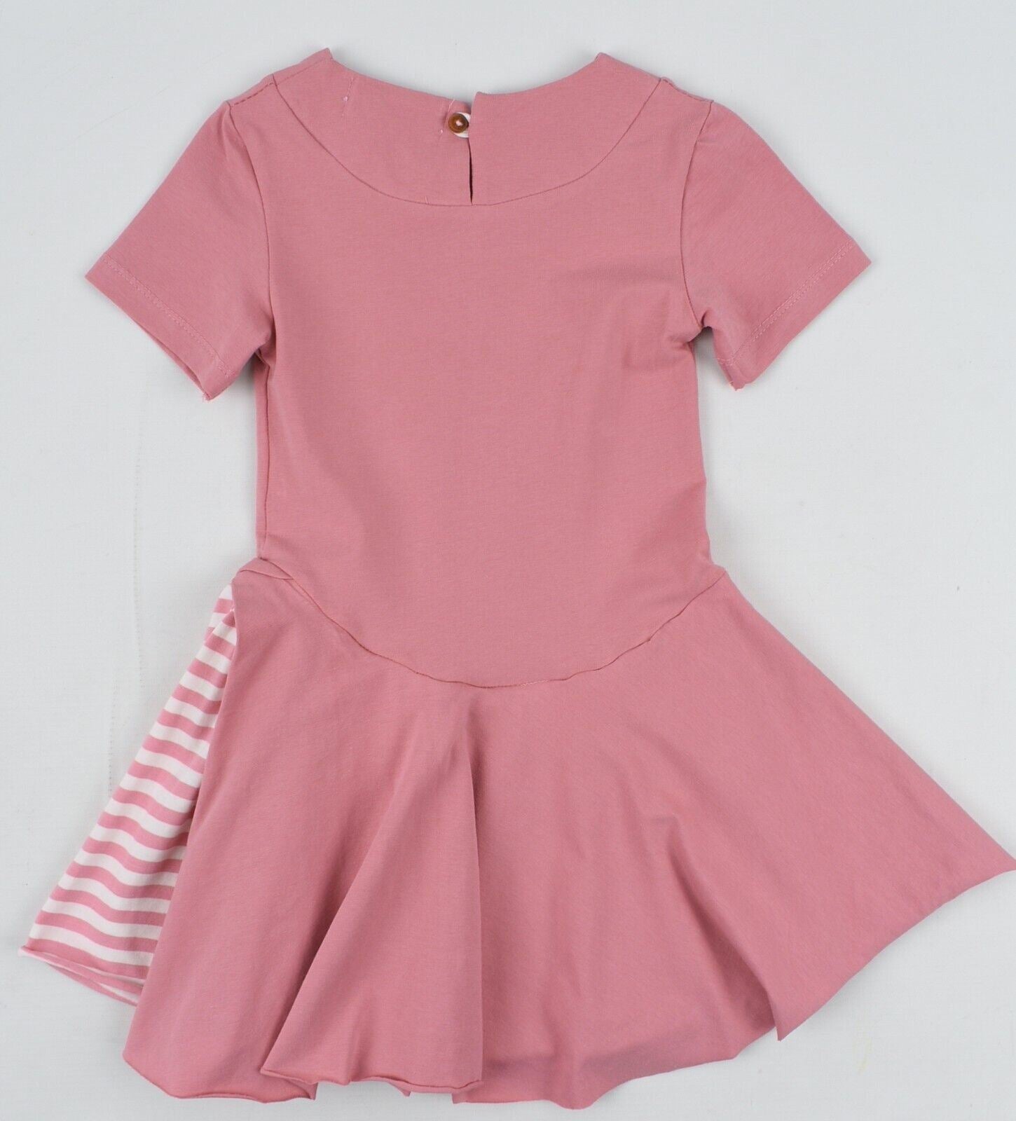 JESSIE AND JAMES Girls' Kids' Short Sleeve Jersey Dress, Pink, size 3 years
