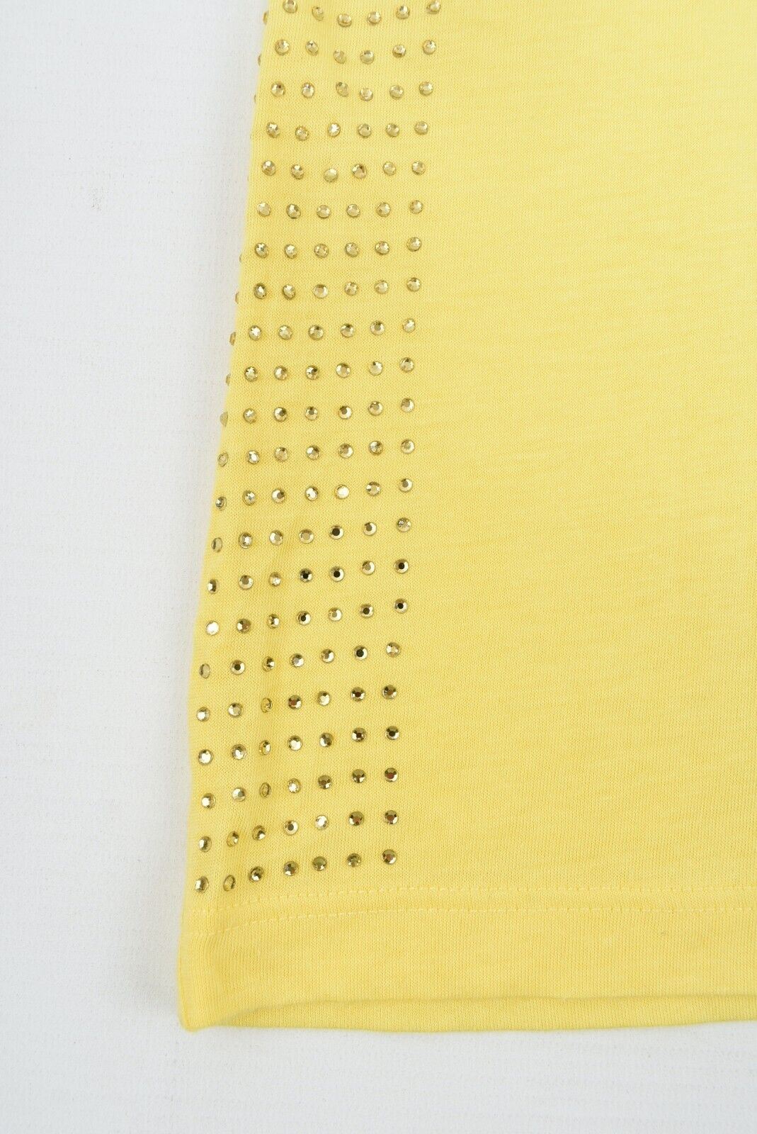 EA7 EMPORIO ARMANI Women's Workout Yoga Tank Top, Modal/Cotton, Yellow, size L