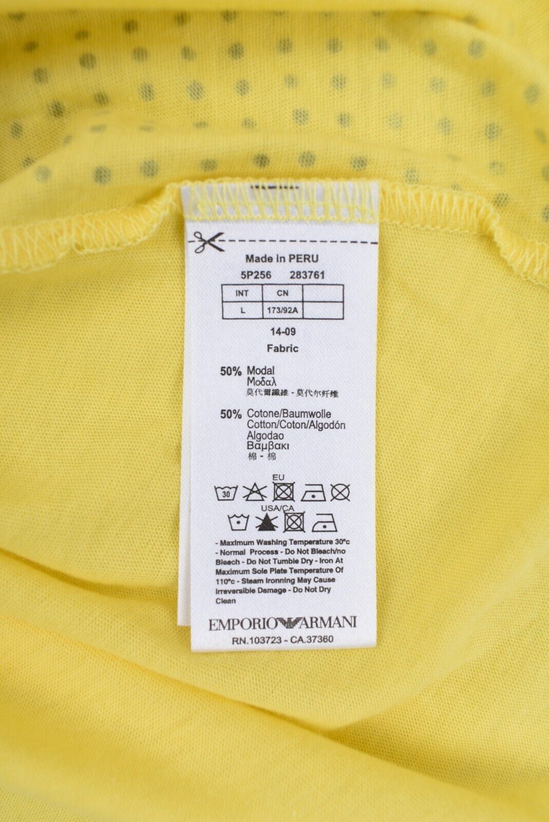 EA7 EMPORIO ARMANI Women's Workout Yoga Tank Top, Modal/Cotton, Yellow, size L