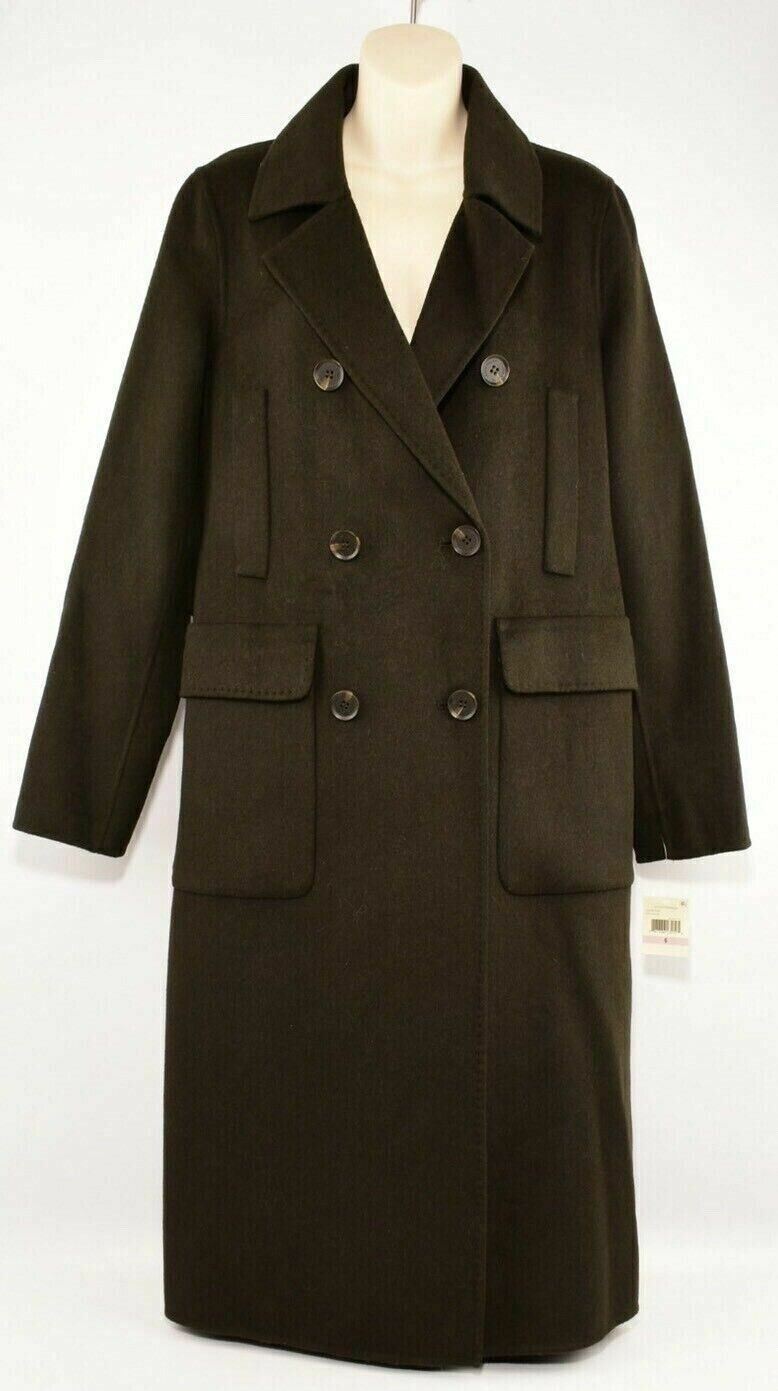 KAREN MILLEN Women's Wool Blend Coat, Pine Green, size UK 10   *EX DISPLAY*