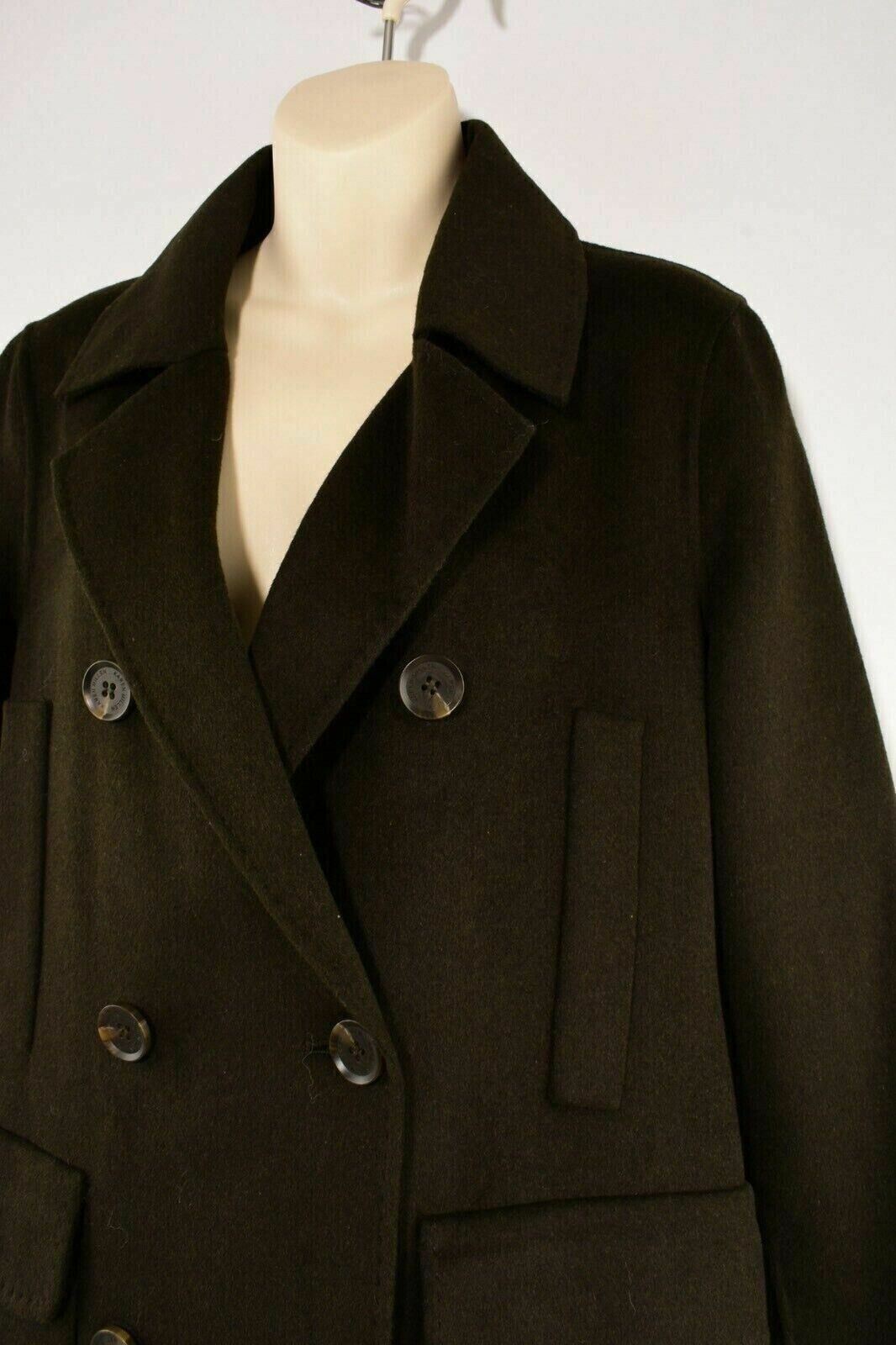 KAREN MILLEN Women's Wool Blend Coat, Pine Green, size UK 10   *EX DISPLAY*