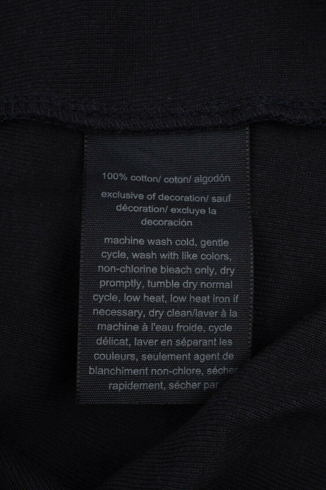 TOMMY HILFIGER Women's Embellished Neckline T-shirt Top, Navy Blue, size XS