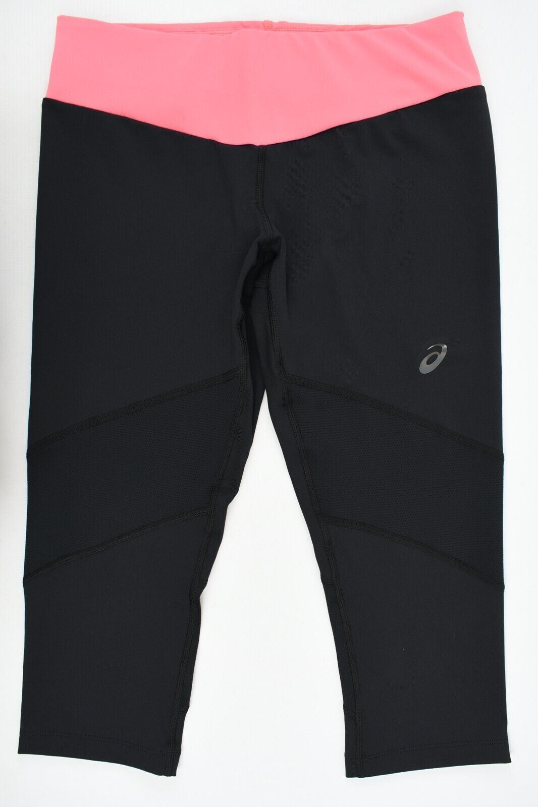 ASICS Women's Activewear Running Leggings, Knee Length, Black/Pink, size S