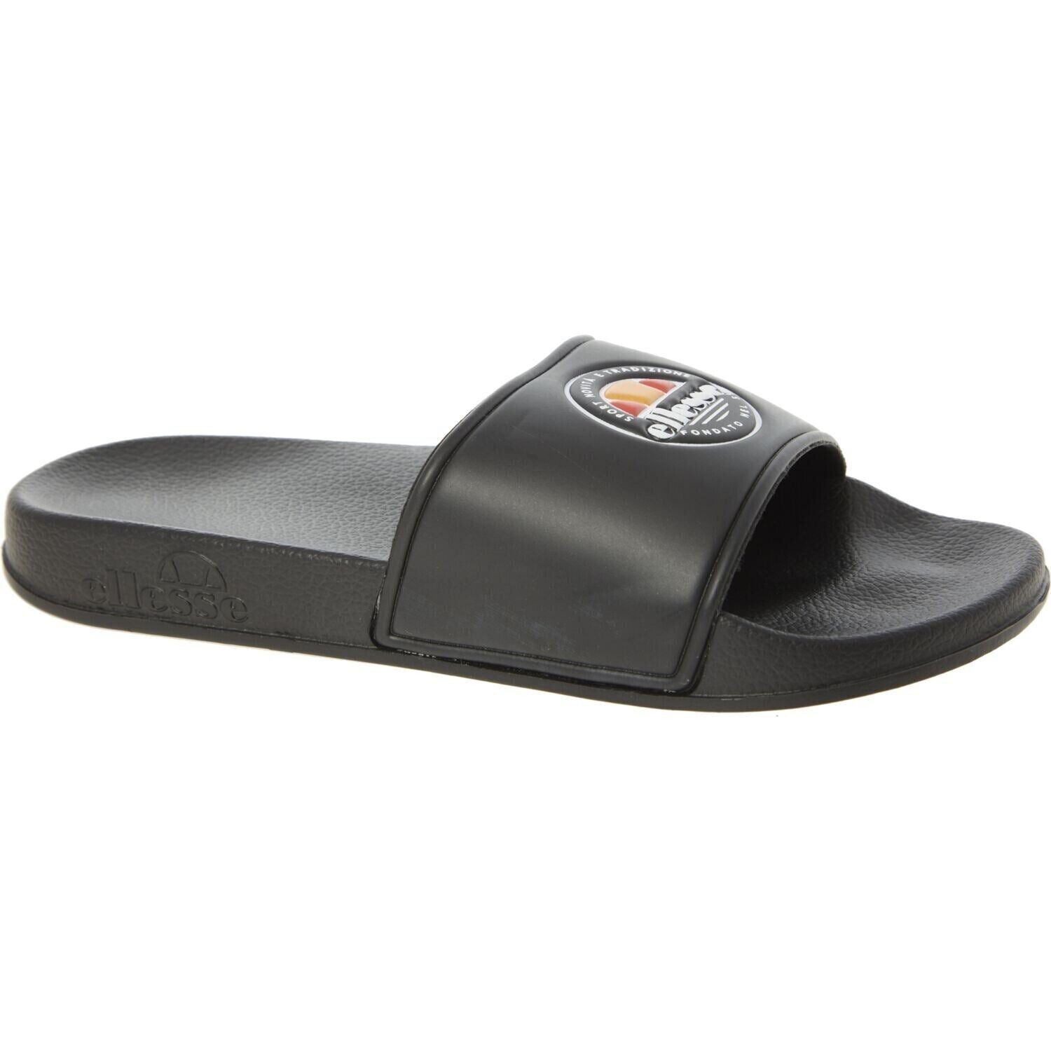 ELLESSE - PAUL Women's Logo Sliders, Beach Sandals, Black, size UK 4 / EU 37