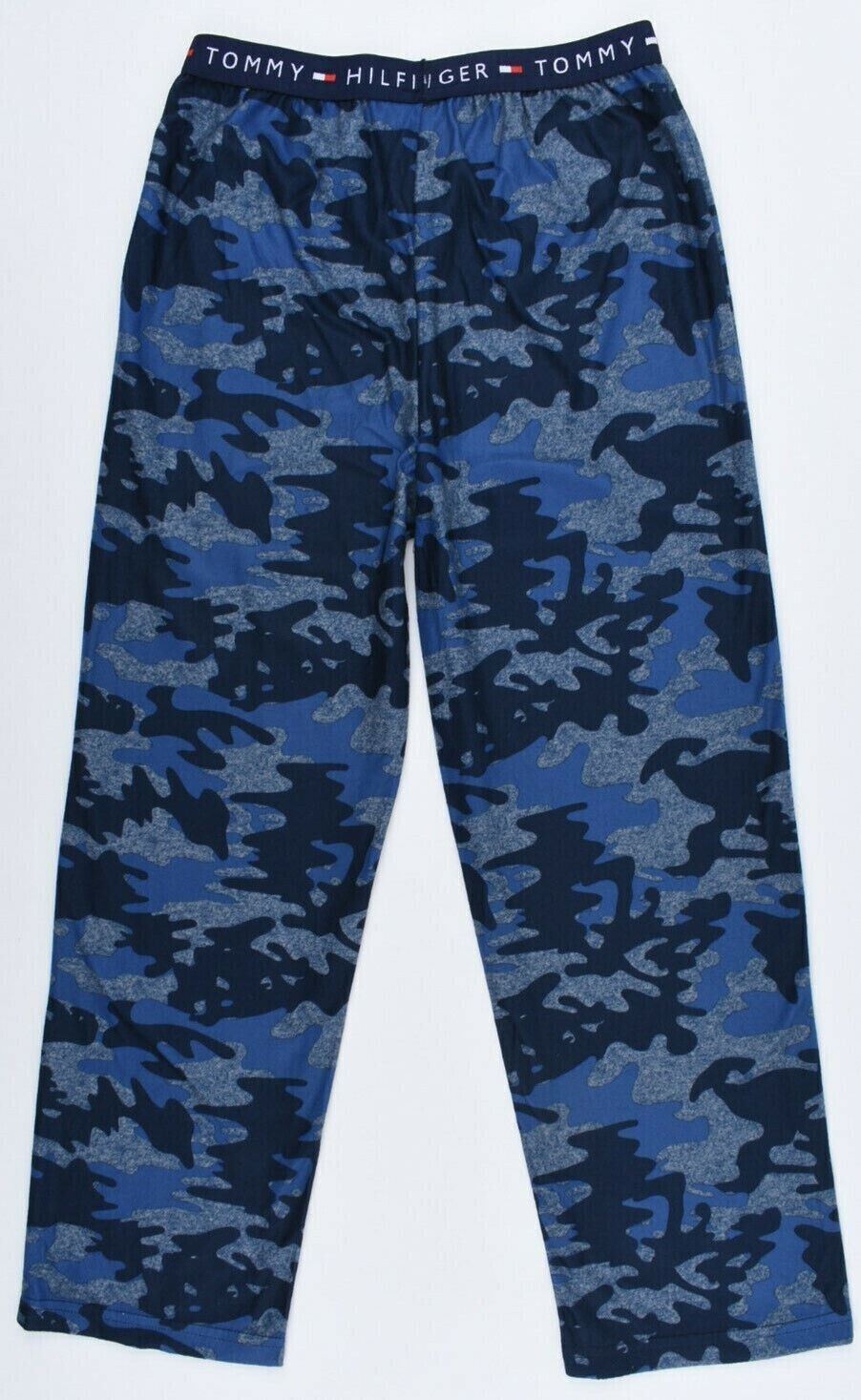 TOMMY HILFIGER Sleepwear Boys' Soft Pyjama Pants, Blue Camo, size 6-7 years