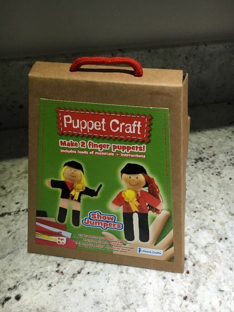 Craft Kit, Make 2 Finger Puppets, Show Jumpers, Age 6+, Creative Fun
