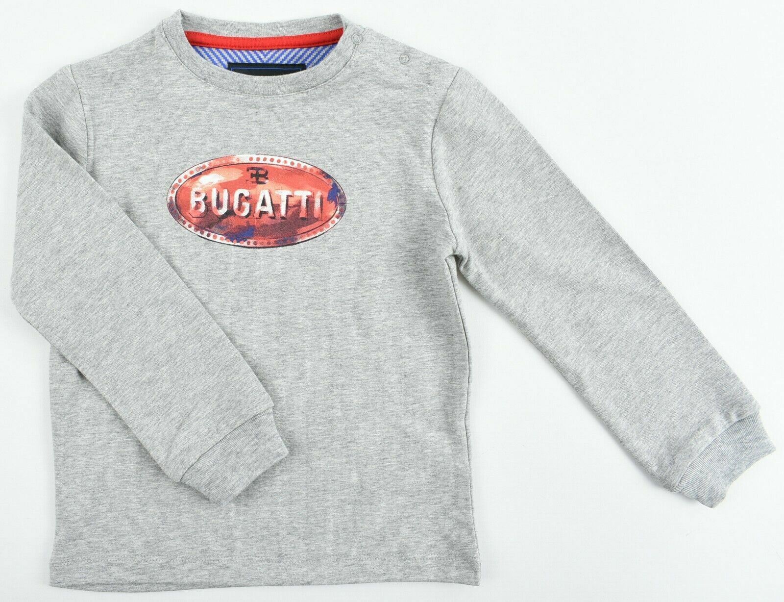 BUGGATI Baby Boys' Long Sleeve Top, Logo Print, Grey, 18 months