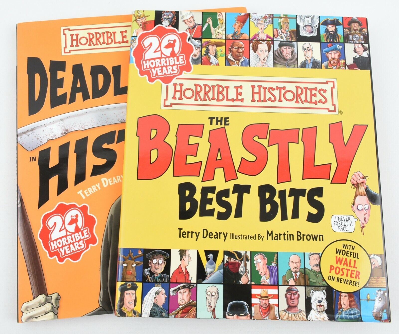 2x Horrible Histories Books: The Beastly Best Bits & Deadly Days in History