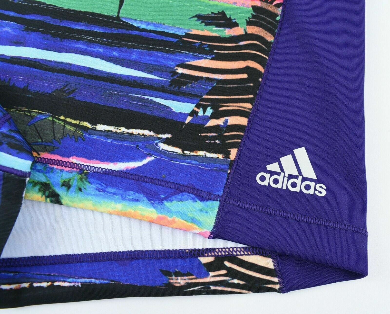 ADIDAS Women's Salinas Techfit 3" Short Tights Shorts, Purple, size XL