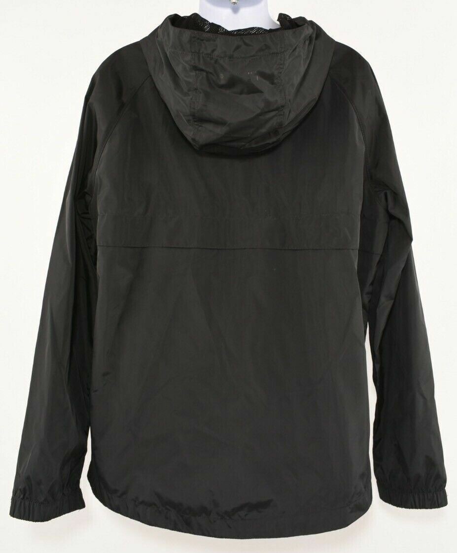 RIPSTOP Boys' Hooded Windbreaker Jacket, Black, size 9 years to 10 years