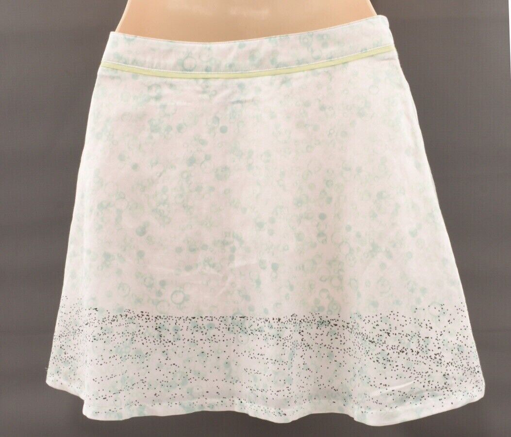 KARL LAGERFELD Girls' Kids' Silk Blend Patterned Skirt, Cream/Mint, 14 years