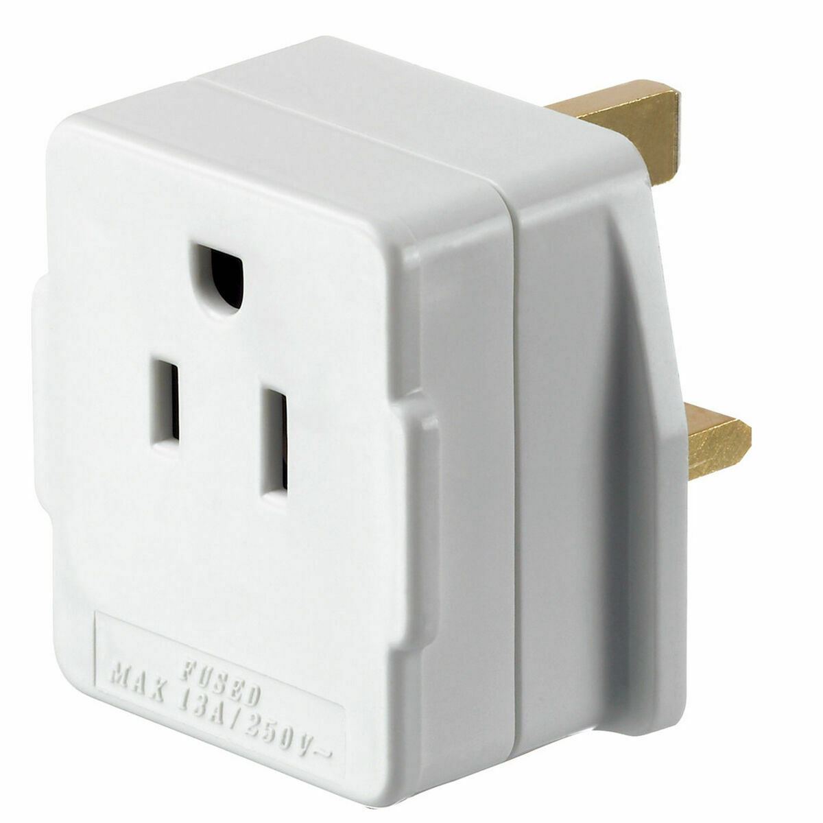 GO TRAVEL Earthed Adaptor - USA to UK (American Travellers to UK)