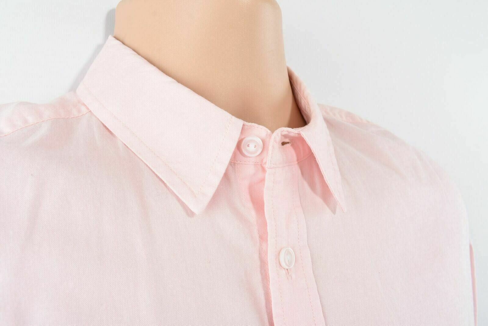 TOPMAN Men's Long Sleeved Casual Shirt, Pastel Pink, size S