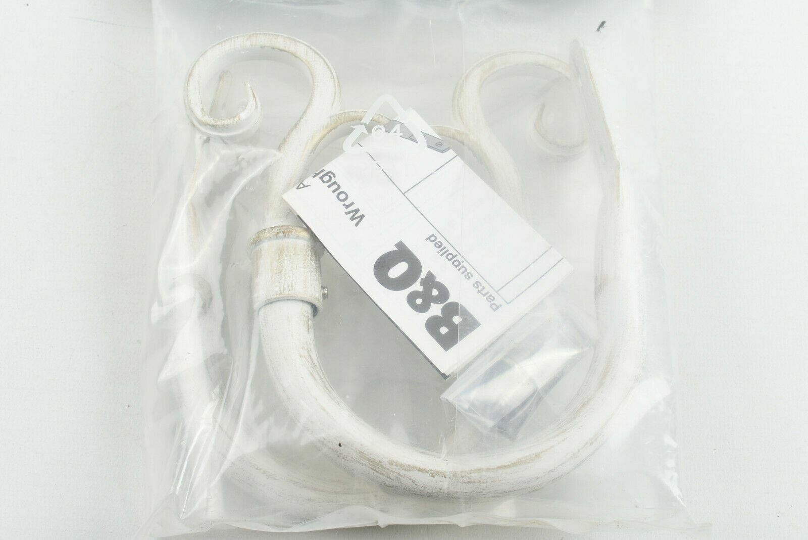 Cream & Gold Pair of Wrought Iron Hold Backs for curtains New