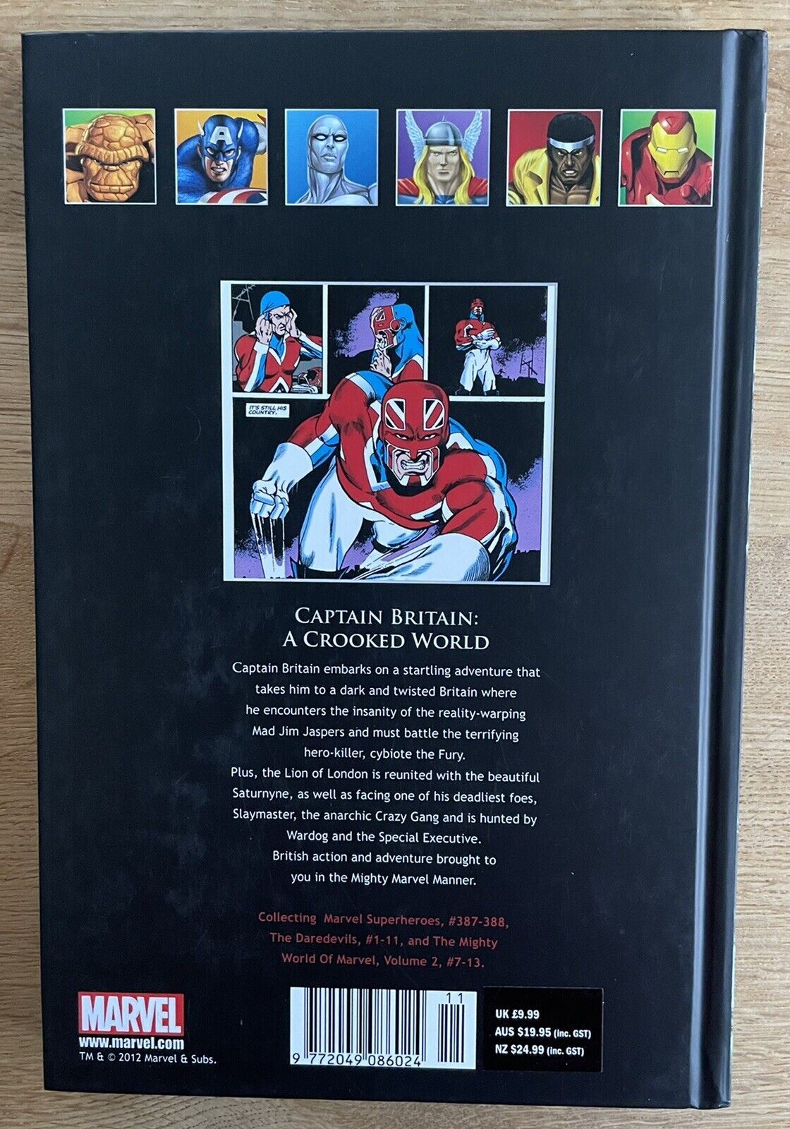 Captain Britain A Crooked World No.3 Marvel Graphic Novel Hardback Like New