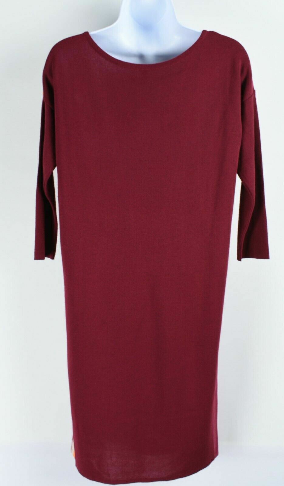 UNITED COLORS OF BENETTON Women's Burgundy & Striped Dress, size XS