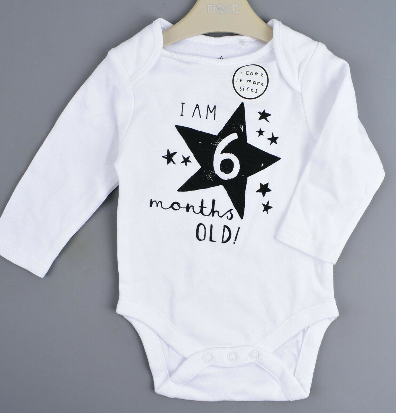 NEXT Bundle of 2x Baby Items, White Bodysuit & Pink Dress, size 6-9 months