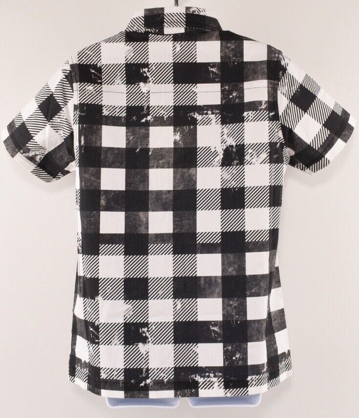 JOHN GALLIANO Boys' Kids' Short Sleeve Checked Shirt, size 6 years