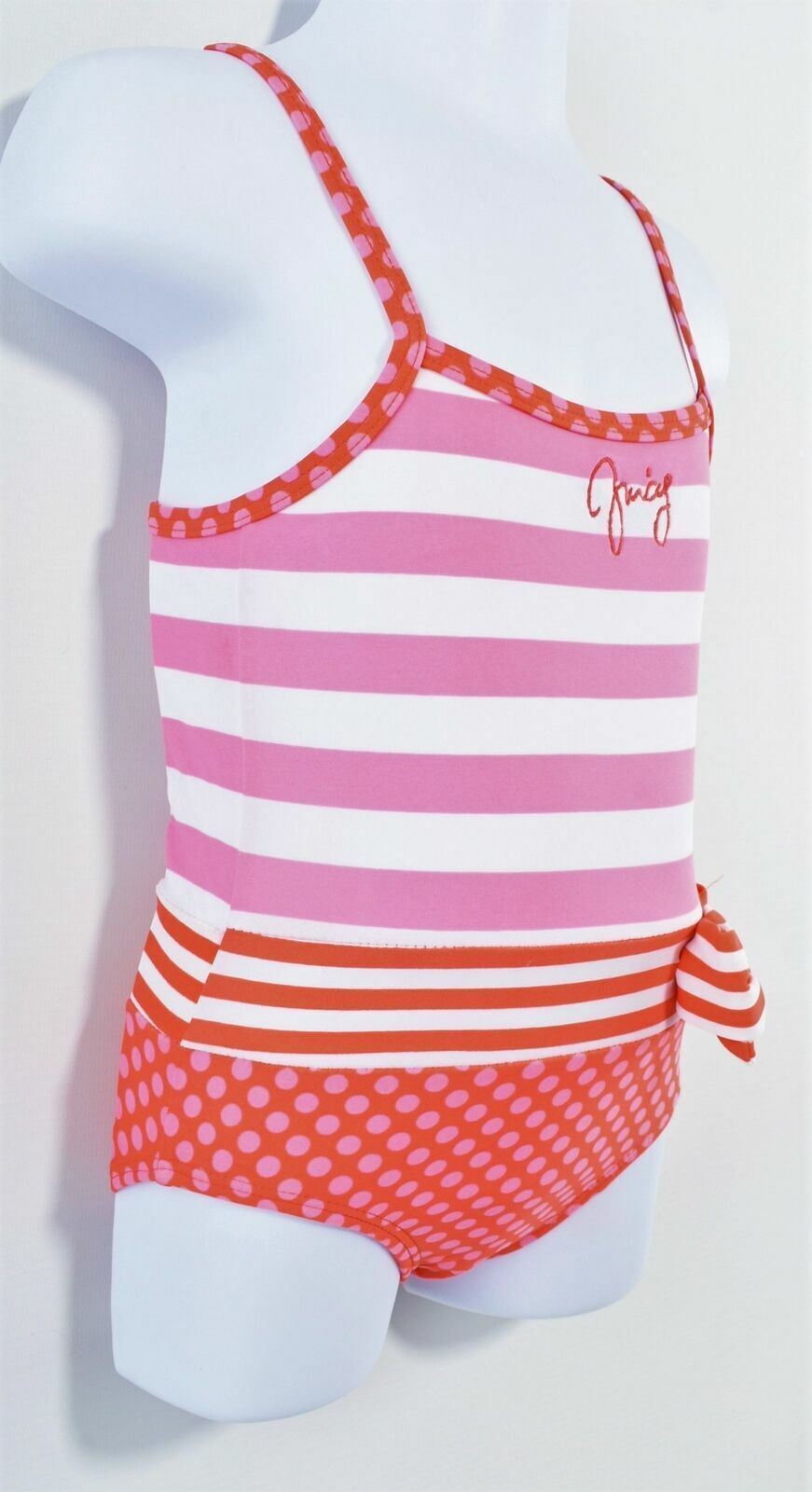 JUICY COUTURE Baby Girls Pink/Striped Swimsuit- Age 12 months to 18 months