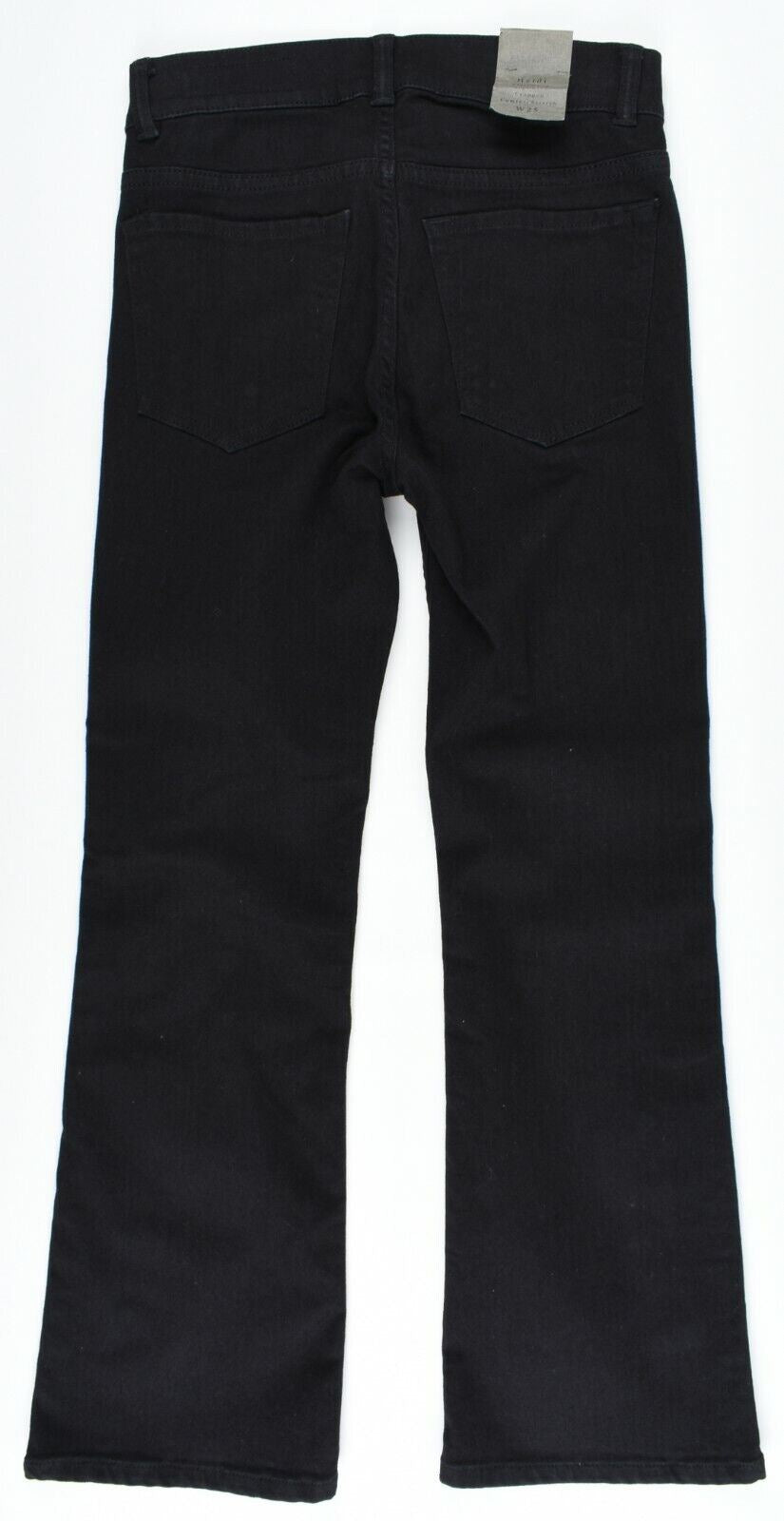 ALLSAINTS Women's HEIDI Flare Leg High Rise Cropped Jeans, Black, size W25