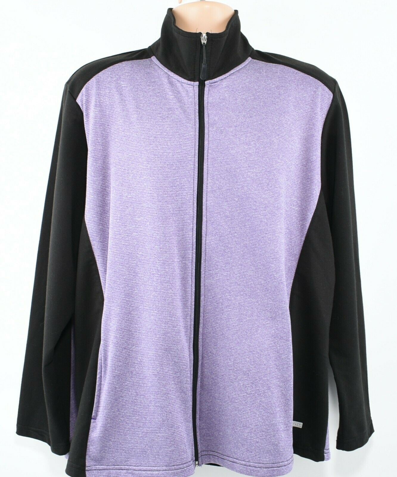 REDMAX Women's Softshell Zip Jacket, Black/Purple, size 48 / XXL