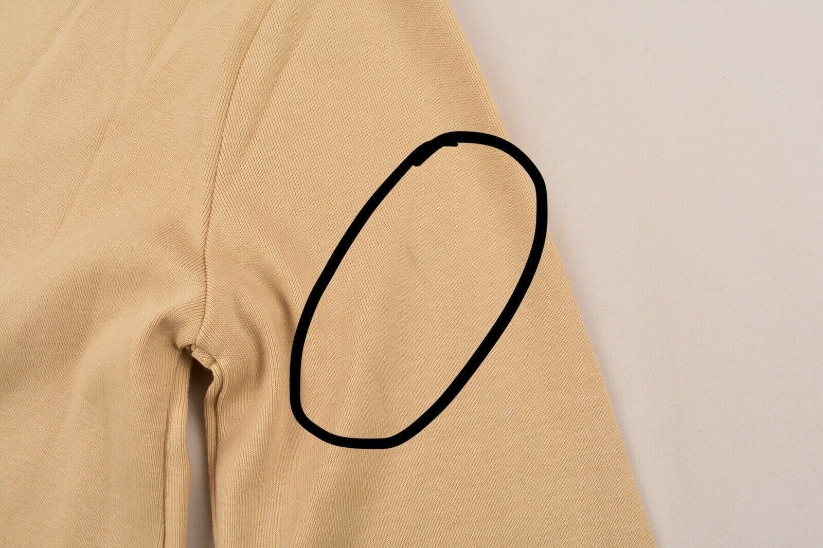 POLO RALPH LAUREN Women's Beige Boat Neck 3/4 Sleeve top, size MEDIUM