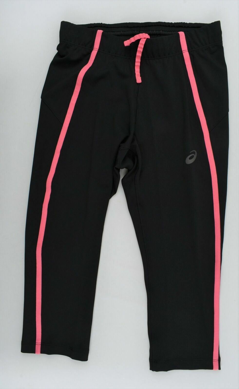 ASICS Women's Black and Pink Cropped 'MotionDry' Leggings- Size XS