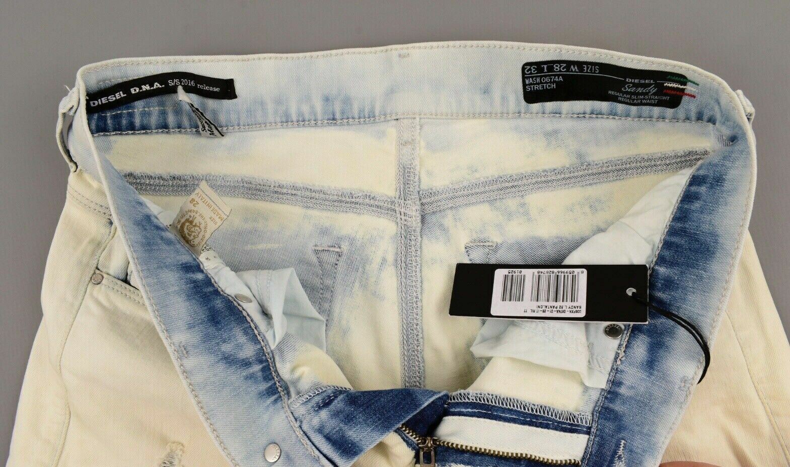 DIESEL Women's SANDY Regular Slim Straight Jeans, size W28 L32