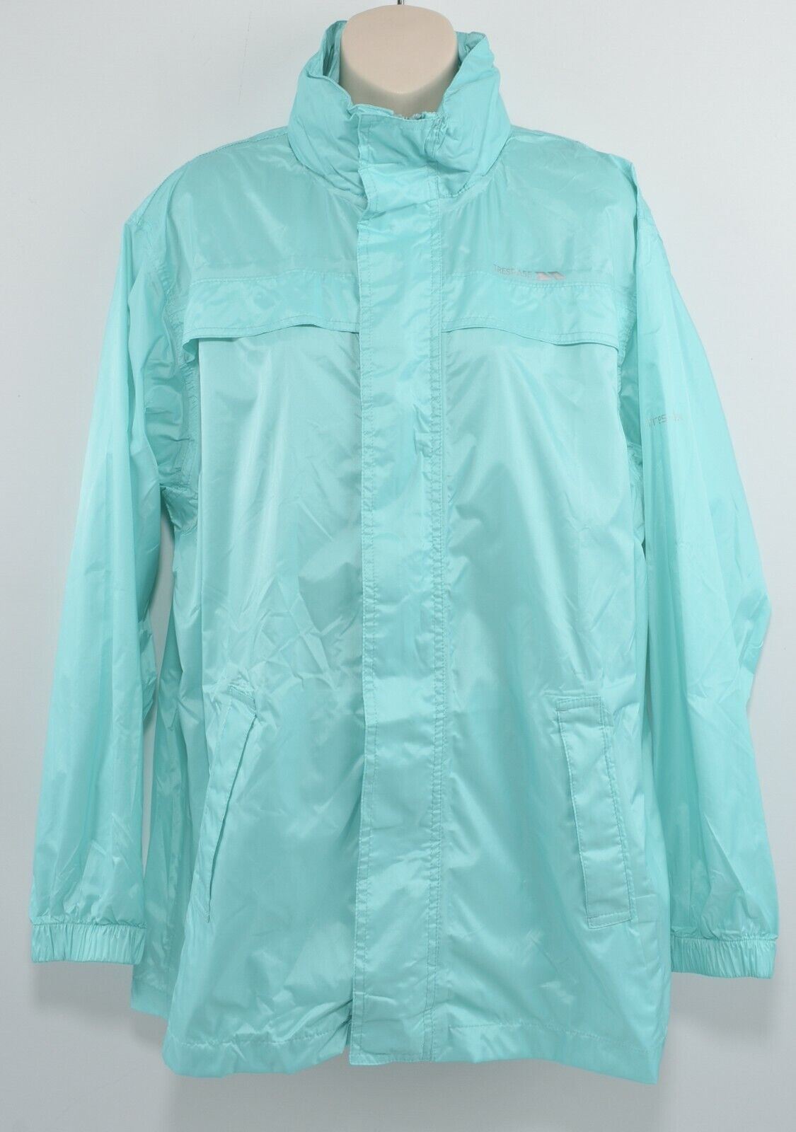 TRESPASS Women's Lightweight Waterproof Windproof Packable Jacket, Green, size L