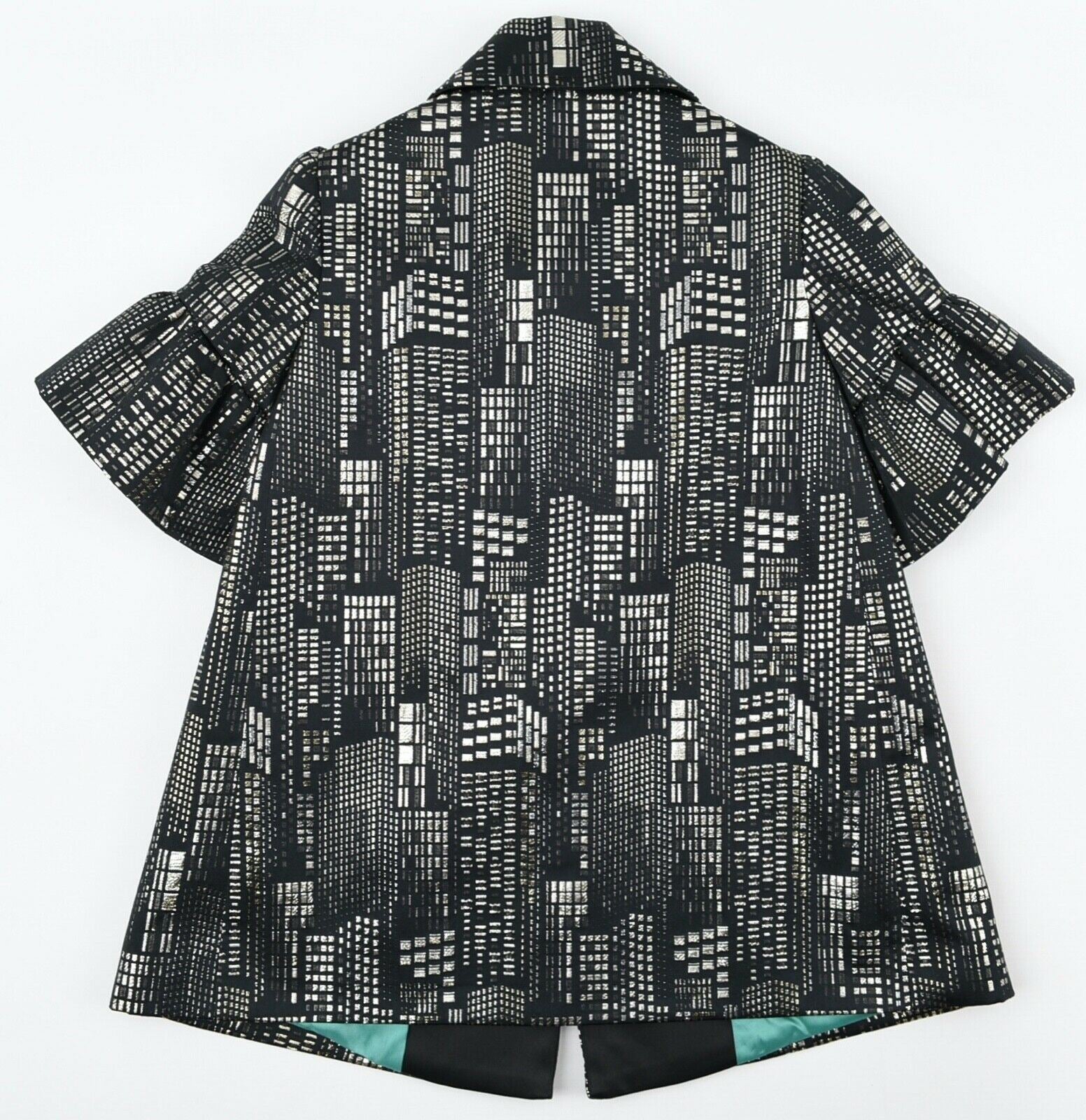 RICHMOND JUNIOR Girls' Short Sleeve Jacket, Black/Metallic, size 6 years