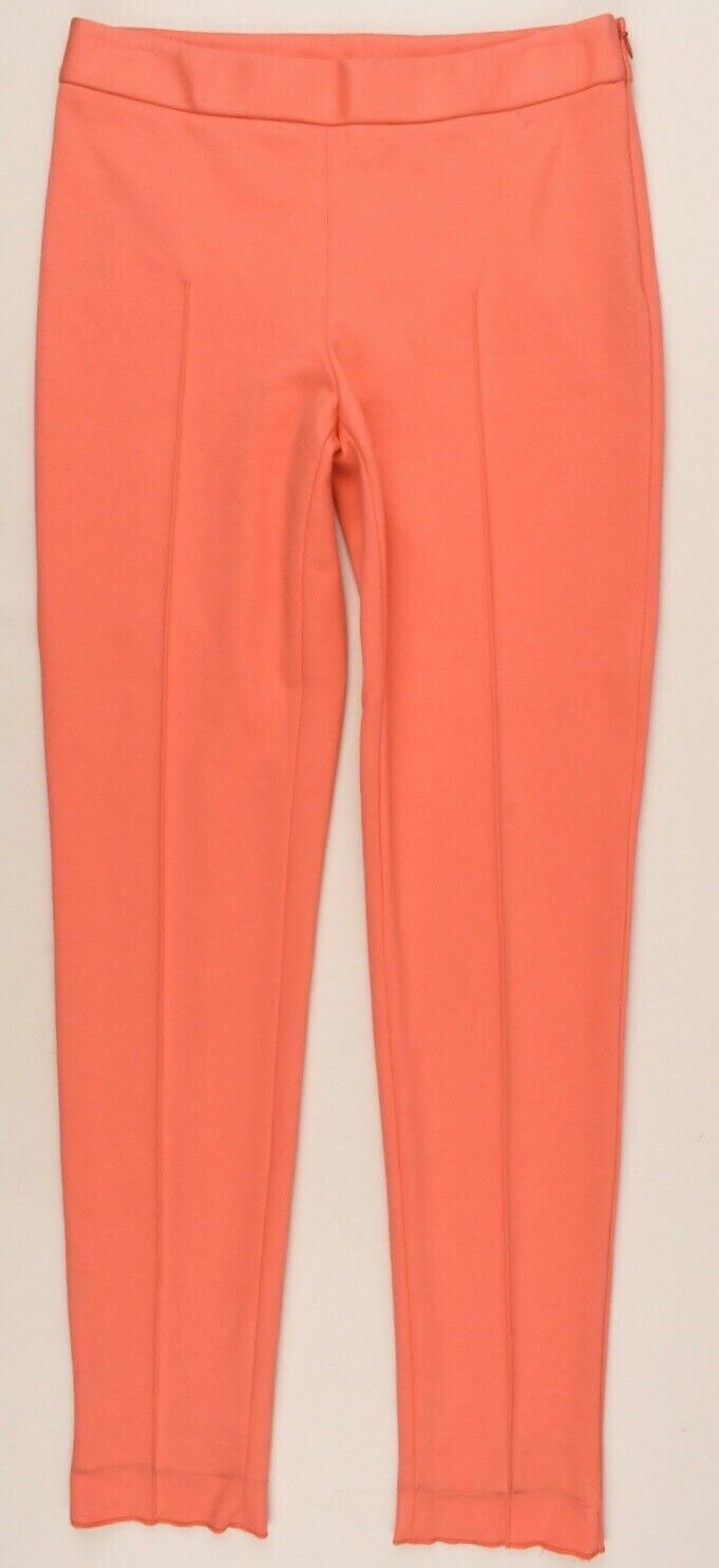 BOUTIQUE MOSCHINO Women's Ponte Skinny Trousers Neon Coral, size UK 8