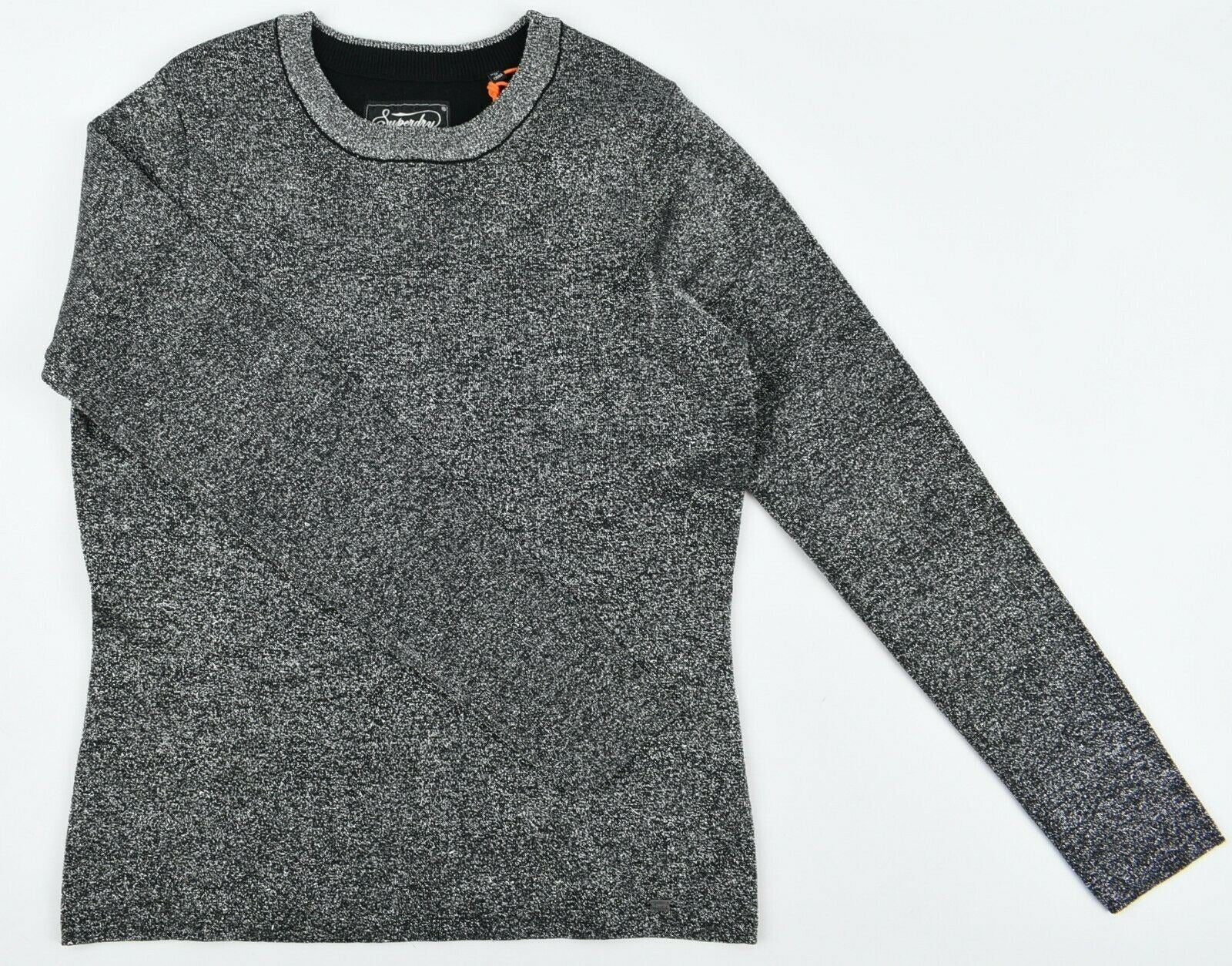 SUPERDRY Women's Metallic Sparkle Knit Jumper, Silver, size S / UK 10