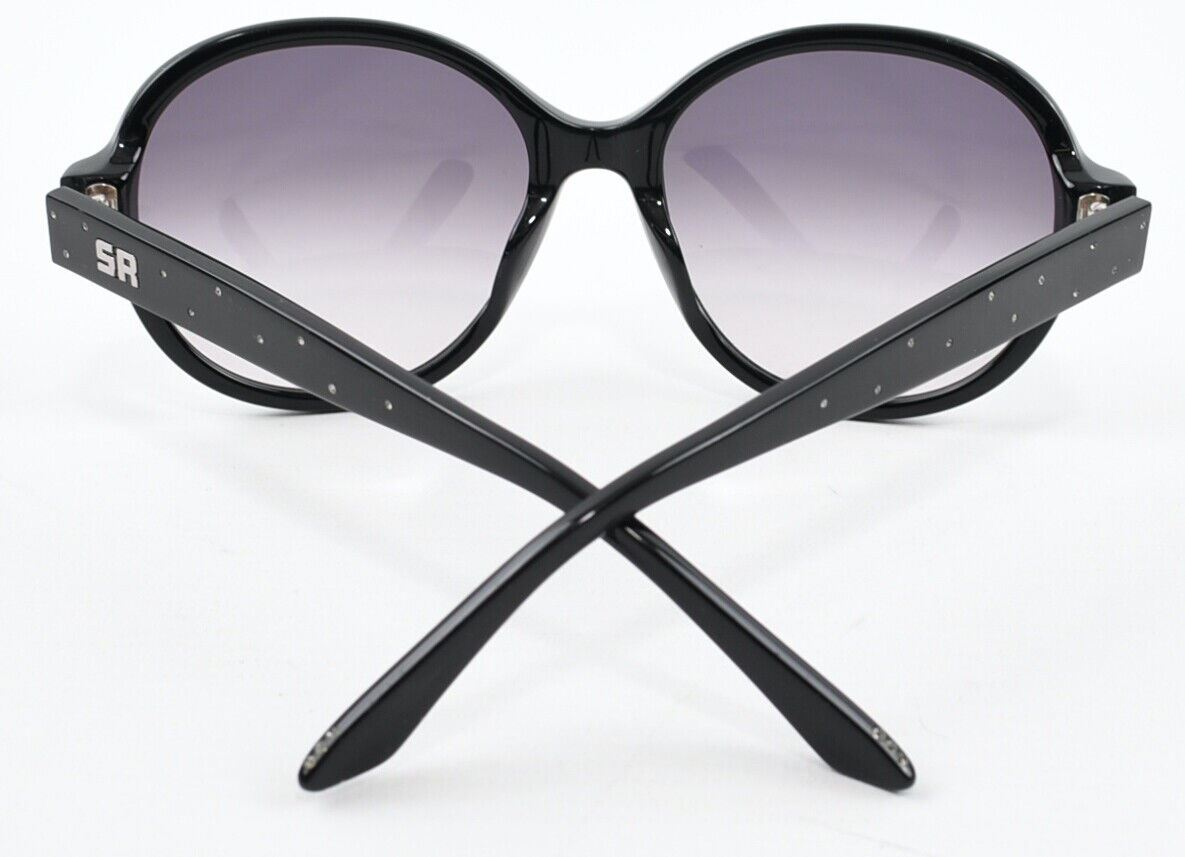 SONIA RYKIEL Women's Hand Made Black Frame Sunglasses, Embellished Arms