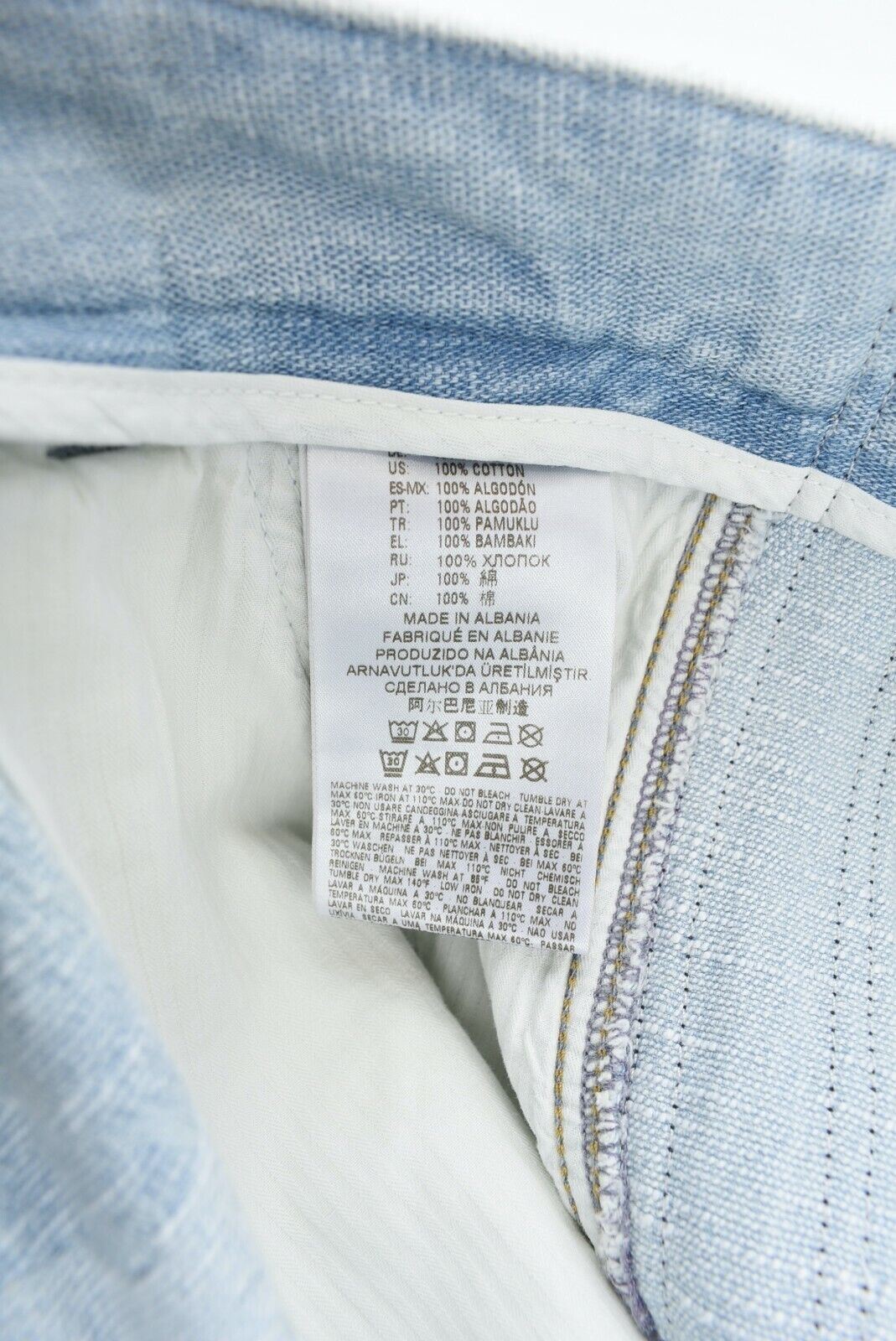 DIESEL Men's D-LUK Relaxed Waist Utility Denim Shorts, Blue, size W28