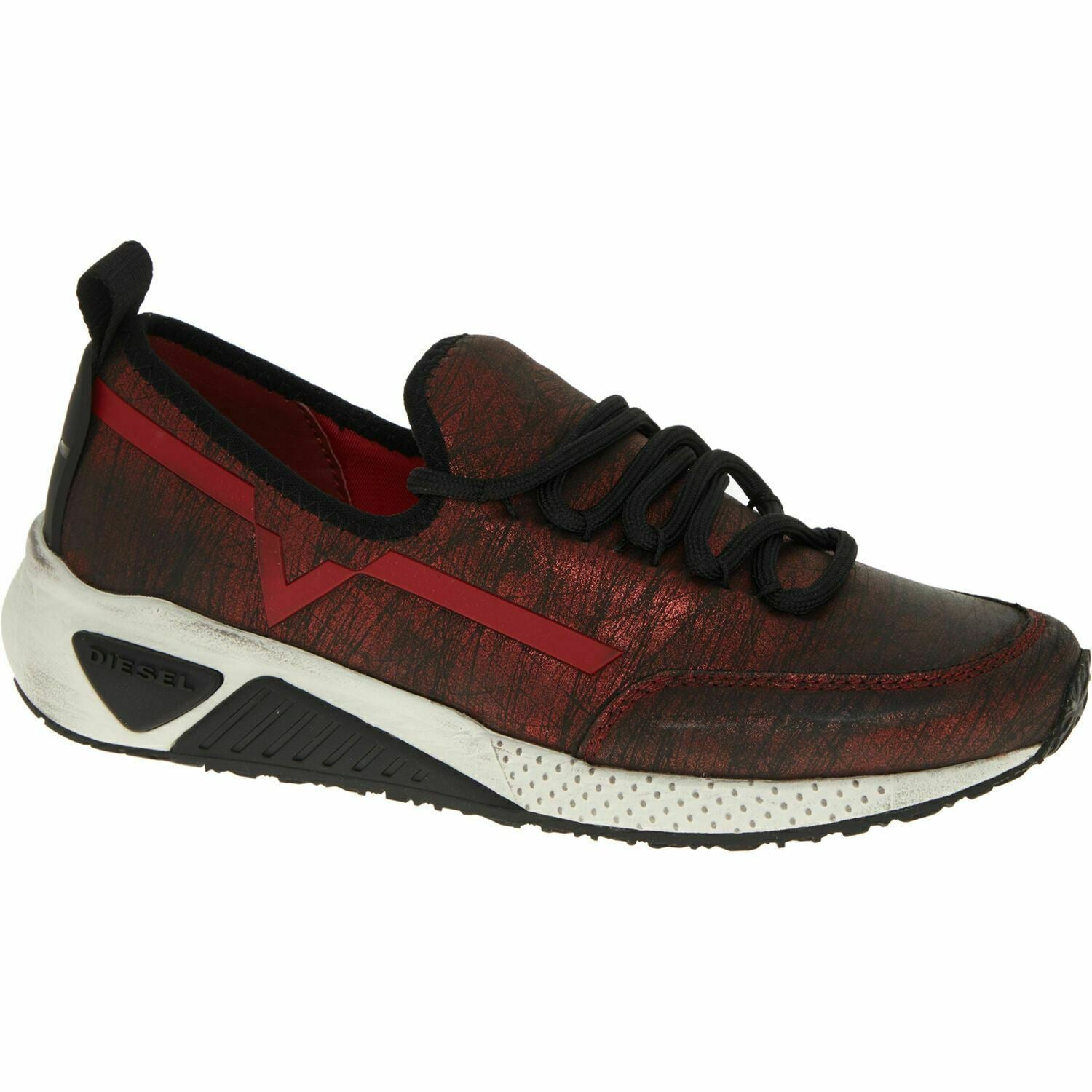 Women's Diesel S-KBY Lipstick Red with Black Trainers UK 3.5 USA 6 EUR 36