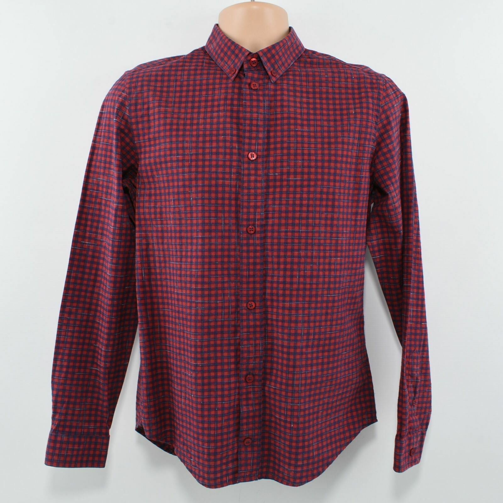 CARVEN Women's Checked Long Sleeve Button Down Shirt Size 37 UK 8 to UK 10