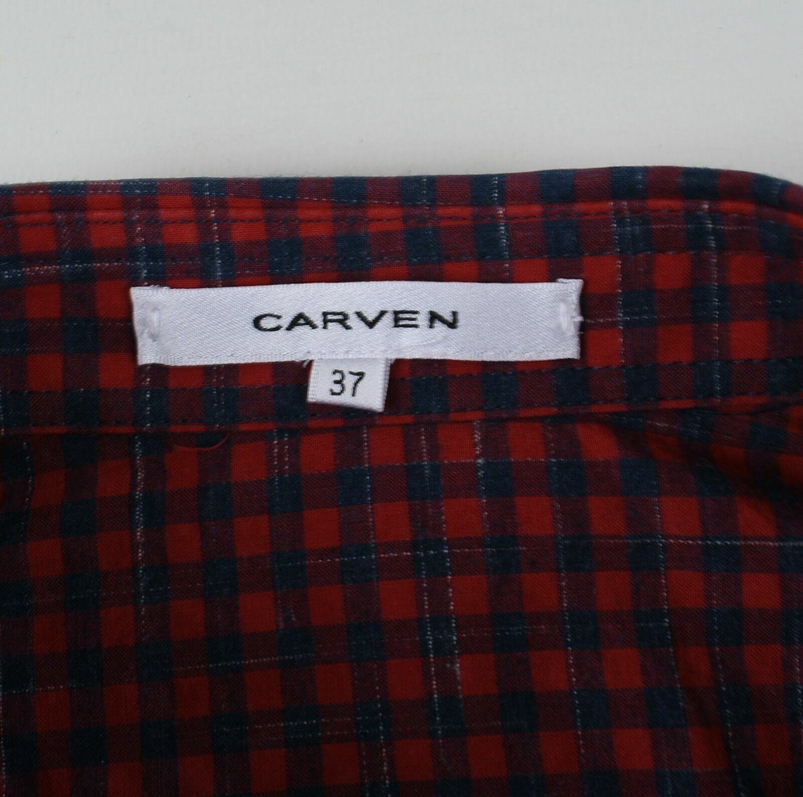 CARVEN Women's Checked Long Sleeve Button Down Shirt Size 37 UK 8 to UK 10