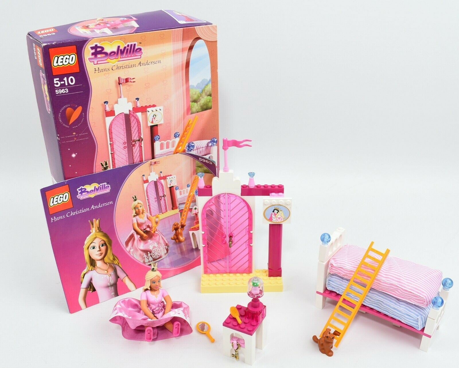 LEGO BELVILLE 5963 Princess And The Pea Set Hans Christian Anderson (2005) Rare