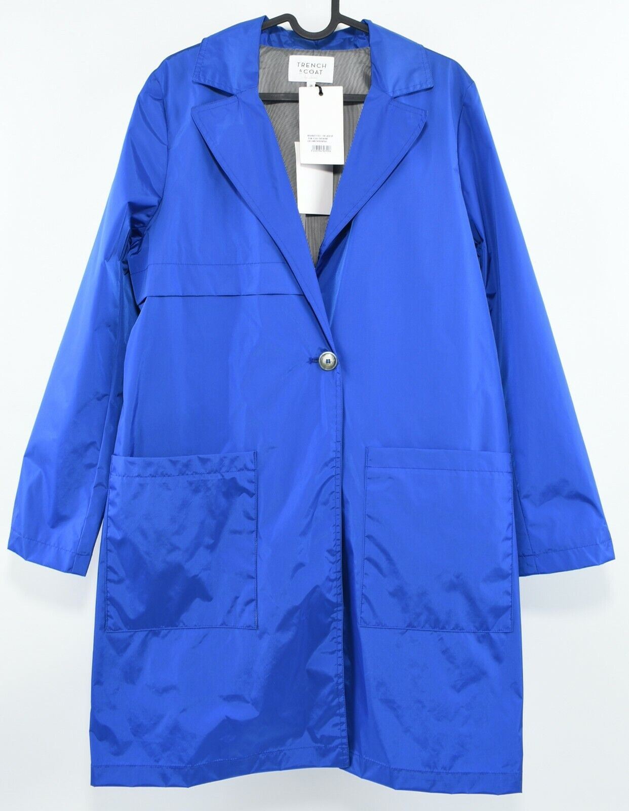 TRENCH & COAT by Lener Women's Coated Fabric Jacket, Royal Blue, size UK 8