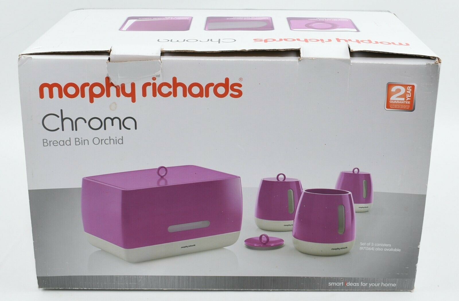 MORPHY RICHARDS - CHROMA Bread Bin, Orchid Purple