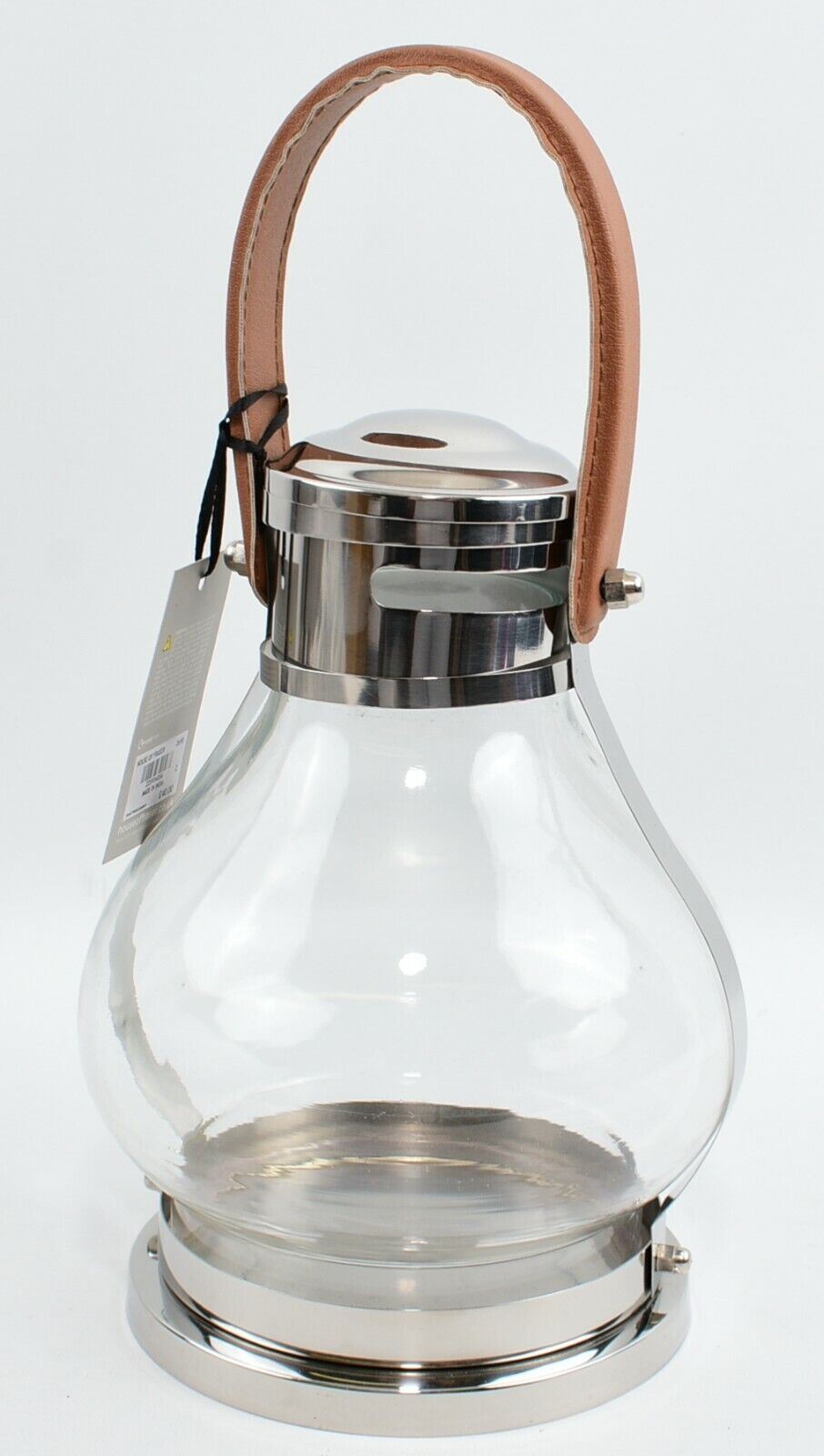 LINEA (from House of Frazer) Small Glass & Metal Lantern 25cm