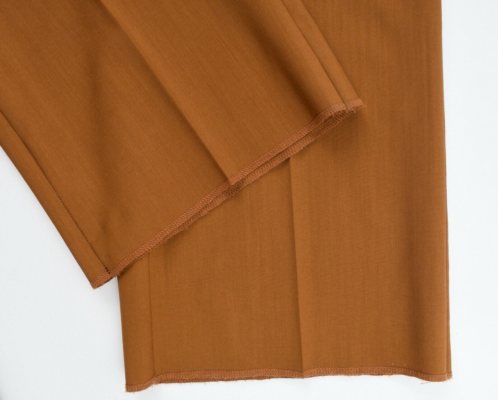 N°21 Men's Lightweight 100% Wool Brown Trousers Pants, size W36 short