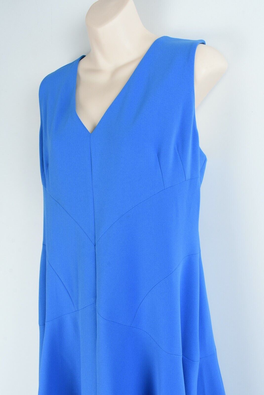 DKNY Women's Royal Blue Fit and Flare Dress, size UK 18