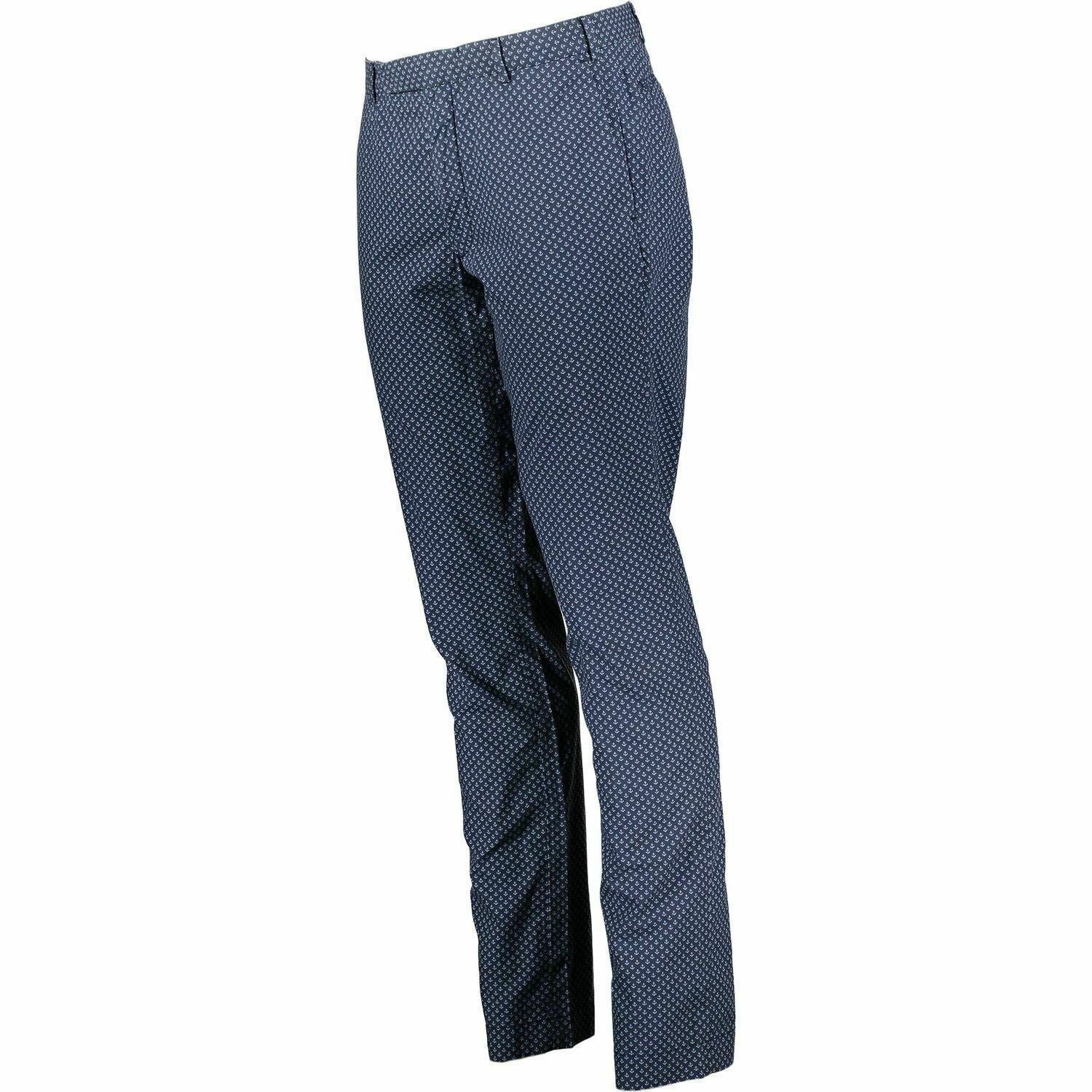 POLO RALPH LAUREN Men's HUDSON Chino Trousers, Blue/Anchor Print, size W31 L34